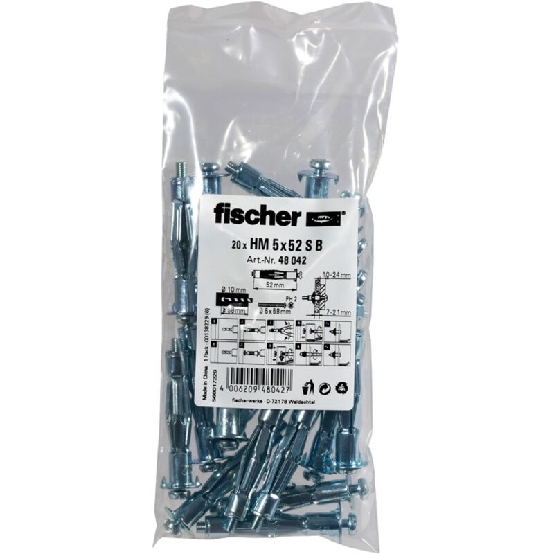 Chevilles métalliques pour corps creux, 48042 - Fischer