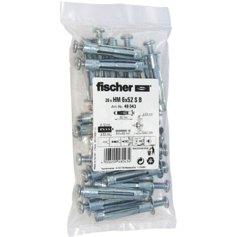 FISCHER CHEVILLES MÉTALLIQUES POUR CORPS CREUX, 48043