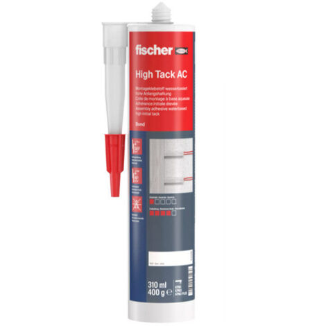 FISCHER - Colle fixation multi-usage high tack ac  blanc 310 ml