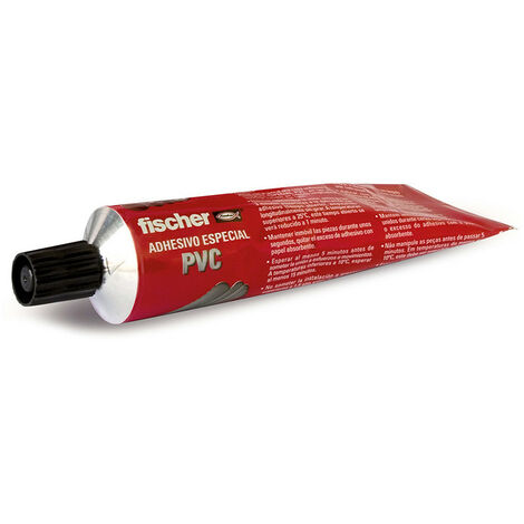 Fischer – Colle PVC 125ml – Pour tuyauteries en PVC rigide – Résistance de -40 °C à +80 °C – Adhérence pour systèmes d'assainissement