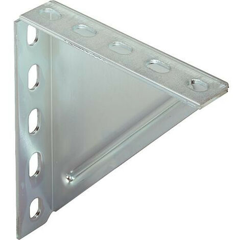 Fischer – Console à équerre 200/200 en acier galvanisé – Épaisseur 4mm – Montage mural, au sol ou plafond – Pour structures porteuses