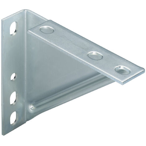 Fischer – Console équerre 207/165 en acier DD11 électrozingué – Épaisseur 4 mm – Fixation murale pour tuyauterie et étagères légères