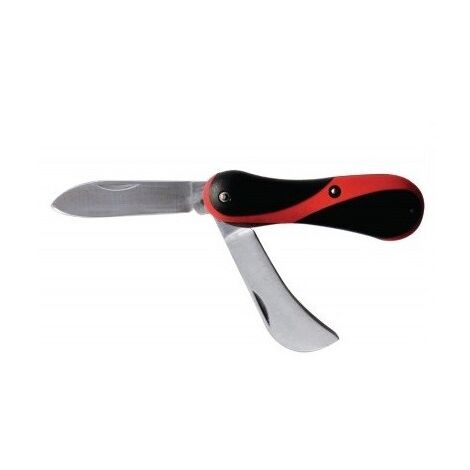 Fischer Darex – Couteau d'électricien 2 lames 78mm – Manche ergonomique bi-matière – Pour câblage électrique – 3825558