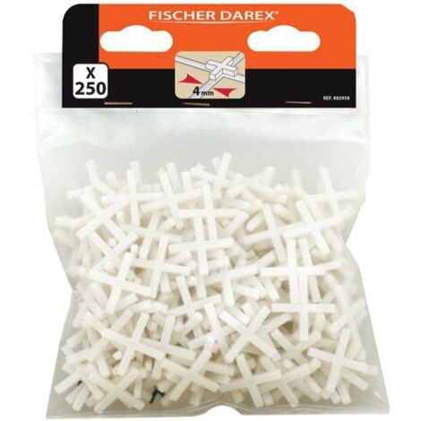 FISCHER DAREX - Croisillons plastique 4 mm sachet x 250