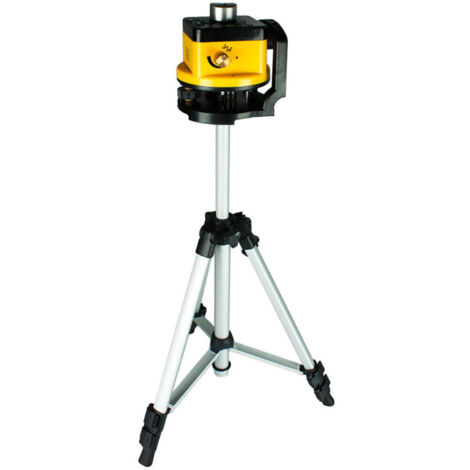 Fischer Darex – Niveau laser rotatif 650nm – Portée 2 à 10m – Classe de précision 2 – Trépied réglable pour chantiers intérieurs et extérieurs