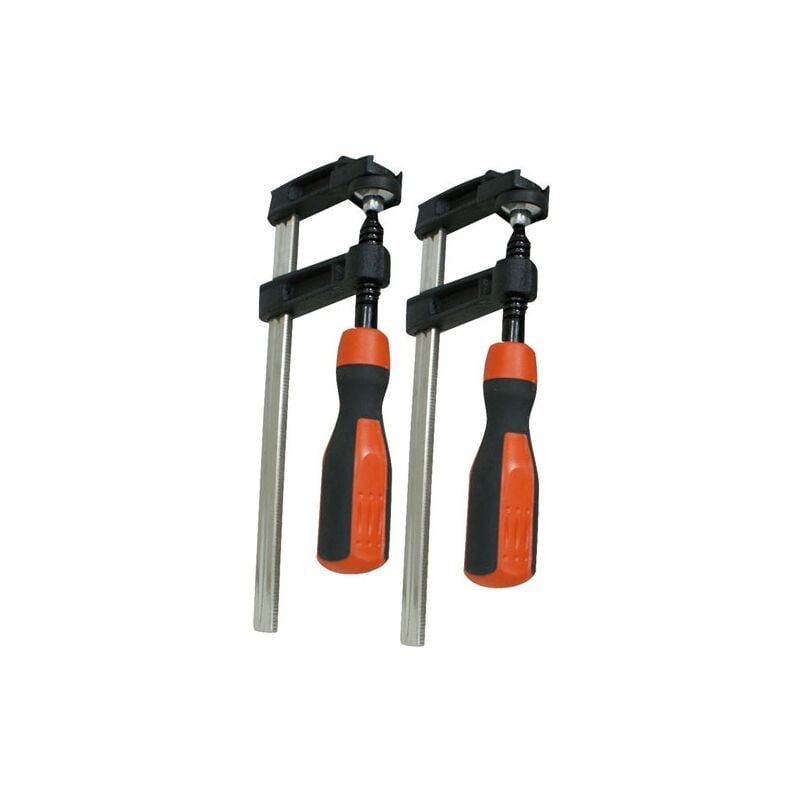 FISCHER DAREX - Serre joint 150mm poignée bimatière lot de 2