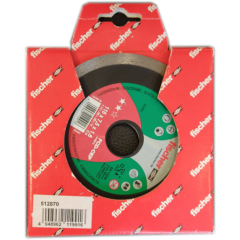 

Disco diamante FCD-CEP 115X7,5X1,6 - Fischer