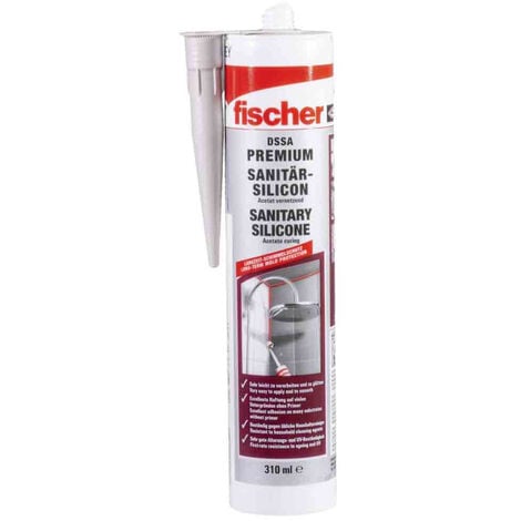 Fischer DSSA Sanitär-Silikon Herstellerfarbe Grau 053102 310 ml