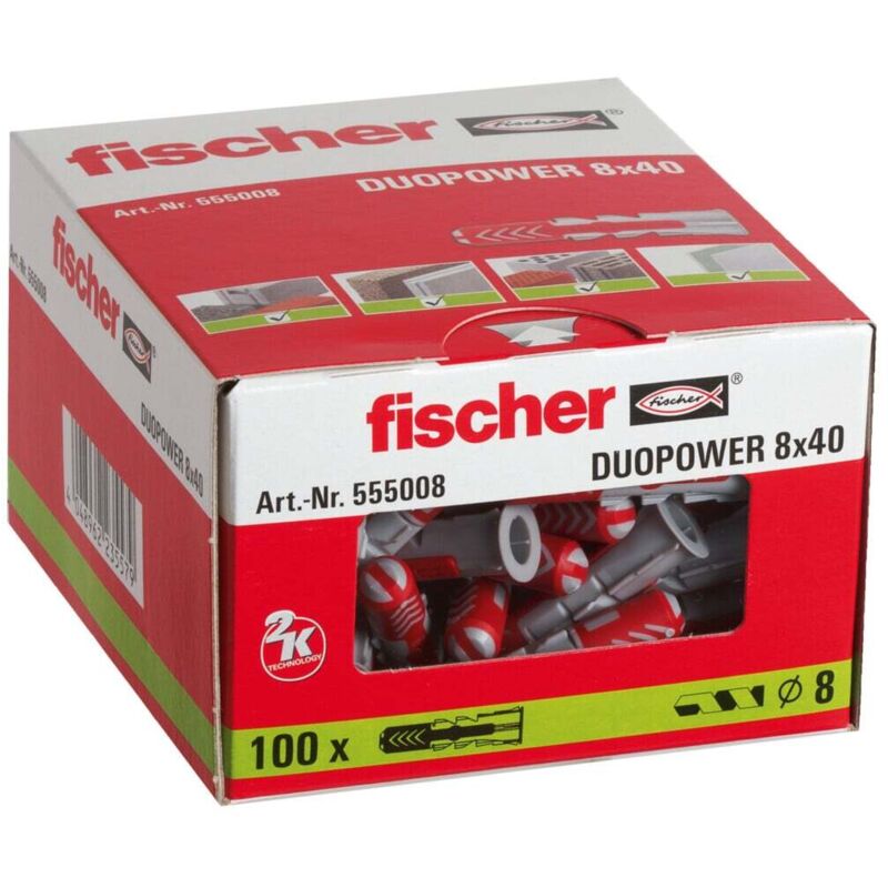 fischer DuoPower 8x40 100 Stk