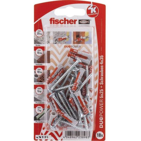 Fischer DUOPOWER Kit tasselli 25 mm 535213 1 KIT