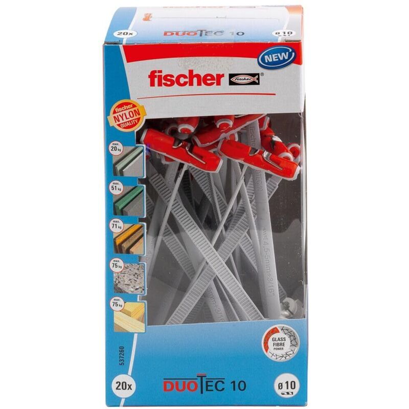 537260 Tassello Ad Ancora 50 Mm 10 Mm 20 Pz. Fischer