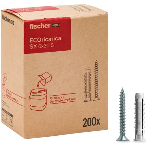 Fischer Ecoricarica 200 Tasselli SX 6x30 S con Vite