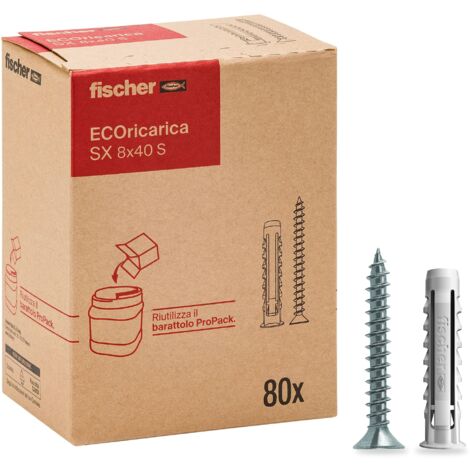 Fischer Ecoricarica 80 Tasselli SX 8x40 S con Vite