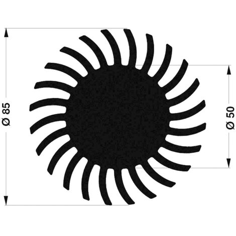 Fischer Elektronik 10021497 SK 572 20 SA LED-Kühlkörper 2.15 K/W (Ø x H) 85 mm x 20 mm