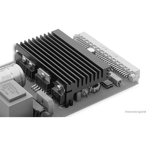 FISCHER ELEKTRONIK Kühlkörper, SK 96 50 SA, Profilkühlkörper, schwarz, Aluminium