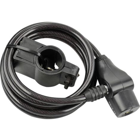 FISCHER FAHRRAD 85849 Câble antivol noir fermeture à clé