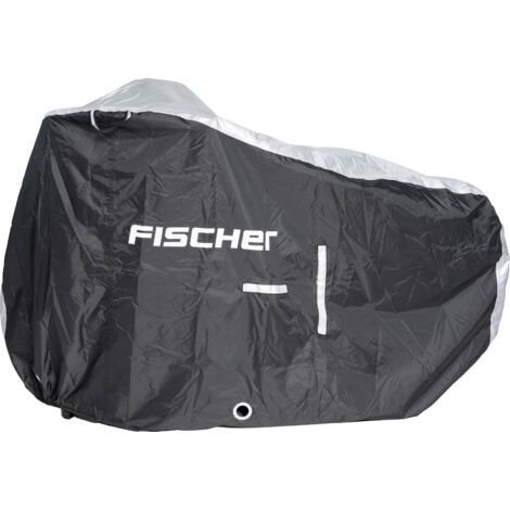 Fischer Fahrrad – Bâche pour vélo électrique 200 x 110 cm – Polyester ultra-étanche – Ouvertures pour chargement batterie – Bandes réfléchissantes - W691422