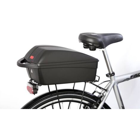 FISCHER  Fahrrad Gepäckbox, abschließbar, mit Reflektor