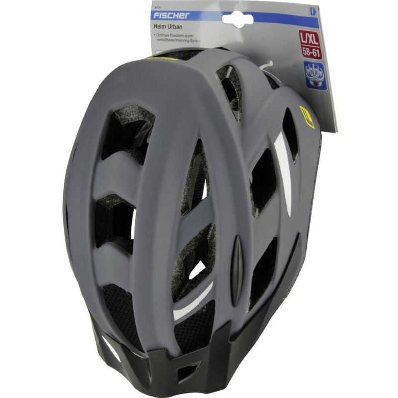 Urban Levin s/m Casque mtb gris, noir Taille de confection=M - Fischer Fahrrad
