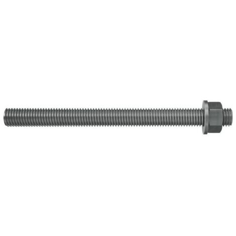 Fischer FIS A Gewindestangen M16 Länge 130mm mit Scheibe und Mutter, Edelstahl A4/R - 10 Stück