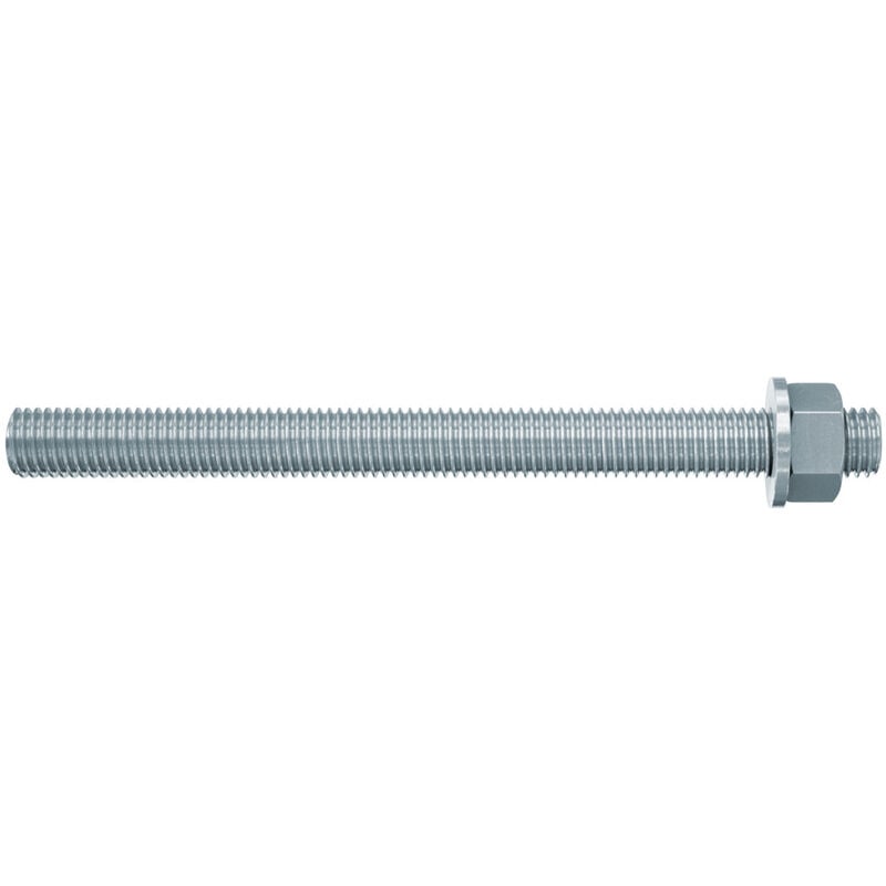 Fis a Threaded Rod M12 x 180mm Steel Grade 5.8 Zinc-Plated (1 Pack) - Fischer