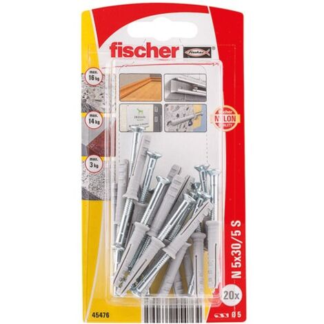 FISCHER FIXATION - Cheville clou N 5x30 S/20K nv