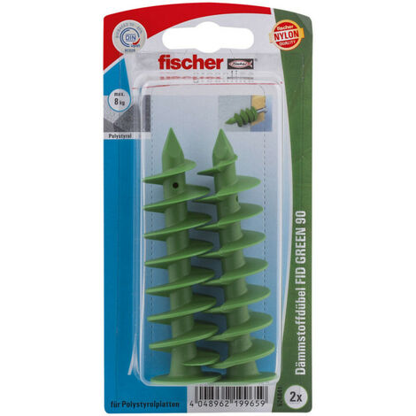 fischer Fixations Greenline pour isolants FID 90 K, Lot de 2 pièces (524841)