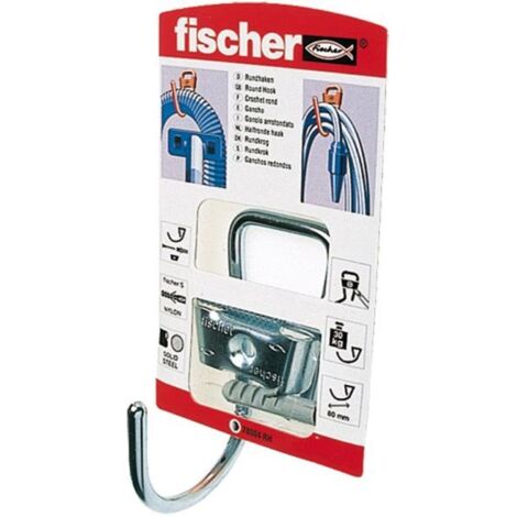 Fischer gancho redondo RH metálico duradero para fijación bricolaje