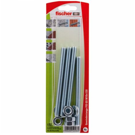 Fischer Gewindeanker FIS M10 x 120 mm - 4 Stück Gewindestangen
