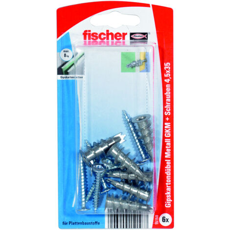FISCHER Gipskartondübel Metall GKM SK (6 Stk)