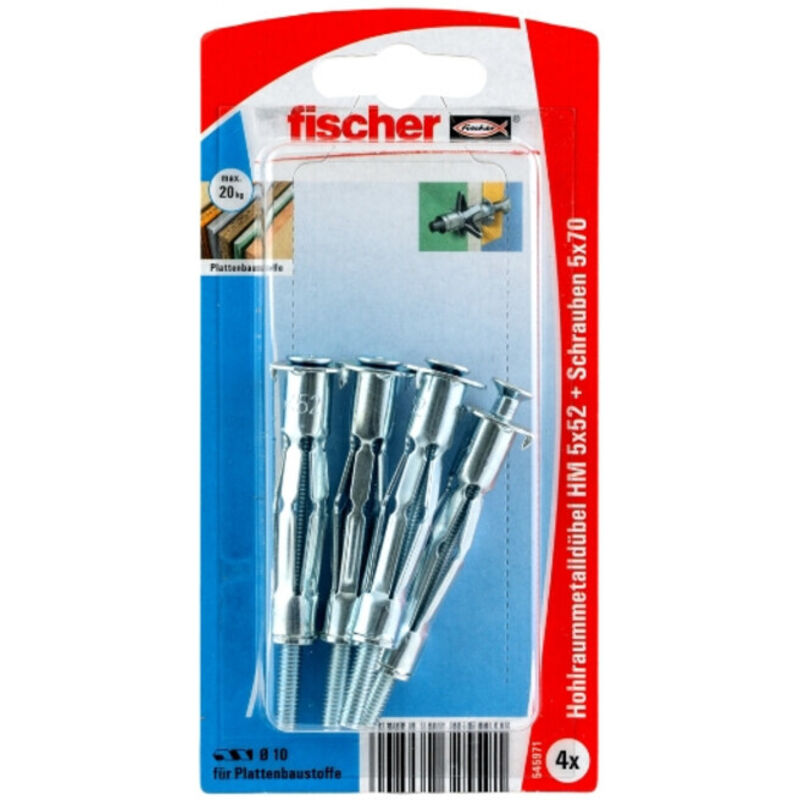Hohlraum-Metalldübel hm 5x52 sk k (4) - Fischer