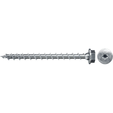 fischer Holzschraube PowerFast II 10,0x100 6kant TX blvz 50 50 Stk