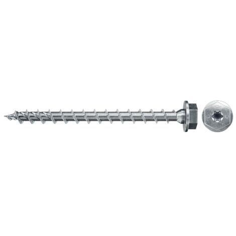 fischer Holzschraube PowerFast II 12,0x120 6kant TX blvz 25 25 Stk