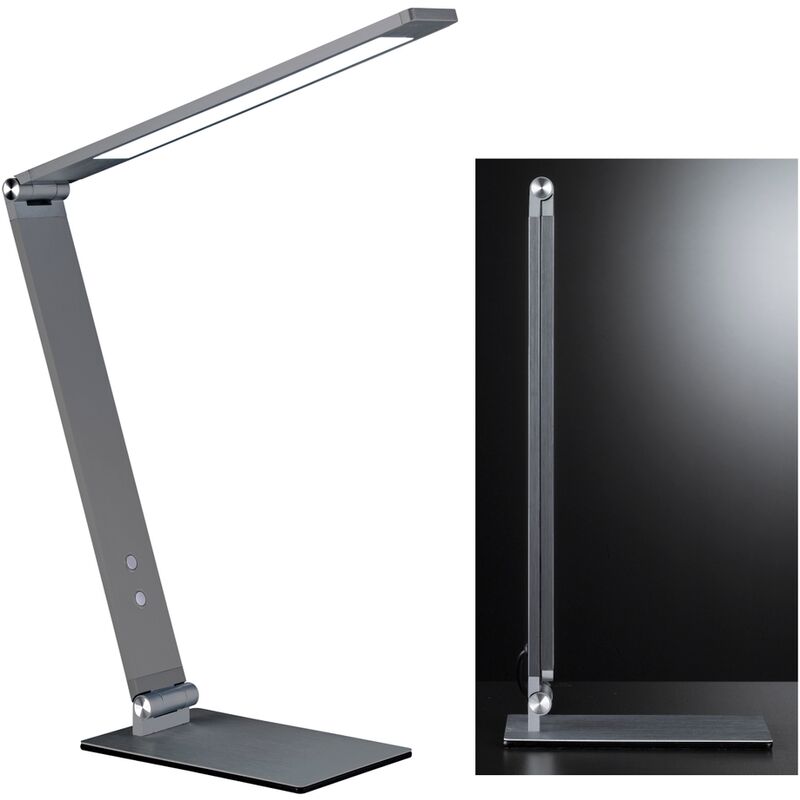 

Fischer & Honsel Geri 98141 - Lámpara de mesa (1 LED, 11,0 W, 4 niveles de intensidad, 36 x 12 x 38 cm, 550 lm, 2700 K, 3800 K, 5000 K, 6500 K)