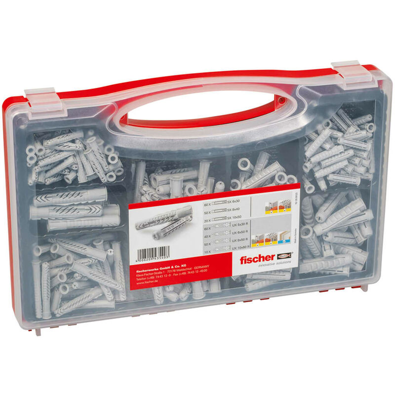 

Juego de tacos de pared universal SX y UX 290 piezas - Fischer