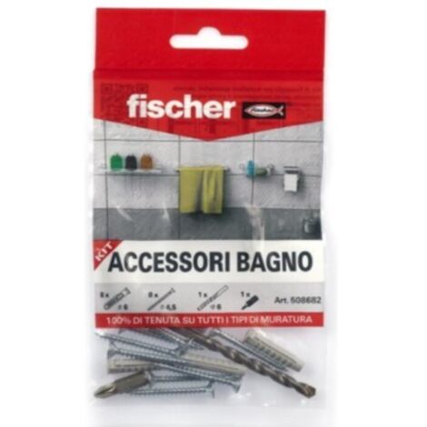 FISCHER - KIT DI TASSELLI PER ACCESSORIBAGNO