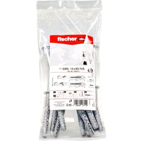 Fischer Langschaftdübel 10.0 x 80 mm - 10 Stück Dübel