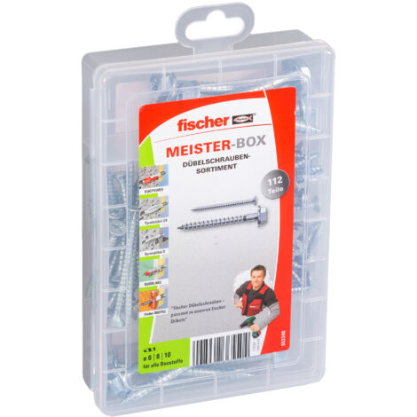fischer Meister-Box Dübelschrauben (112 Teile)
