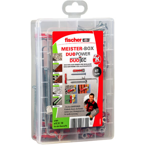 Fischer Meister-Box DuoPower/DuoTec - 87 Stück Dübel
