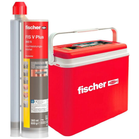 FISCHER MORTIER HAUTE PERFORMANCE FIS V PLUS 360 S DANS UNE GLACIÈRE PRATIQUE, MORTIER RÉSISTANT AUX INTEMPÉRIES POUR L'INTÉRIEU