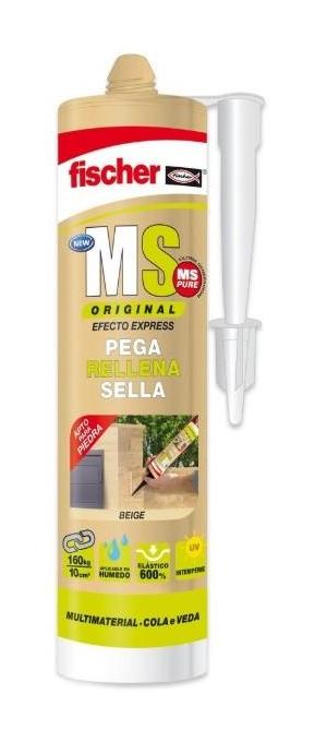 

Sellador adhesivo MS Plus negro 300ml - Fischer