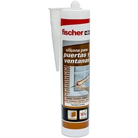 FISCHER Neutralsilikon für transparente Türen und Fenster – 300 ml 505445