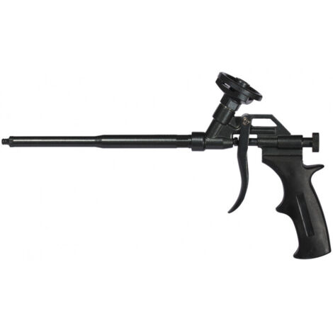 Fischer – Pistolet à mousse PUP M4 Black – Tube de 19 cm – Revêtement PTFE pour nettoyage facile – Poignée ergonomique pour application précise