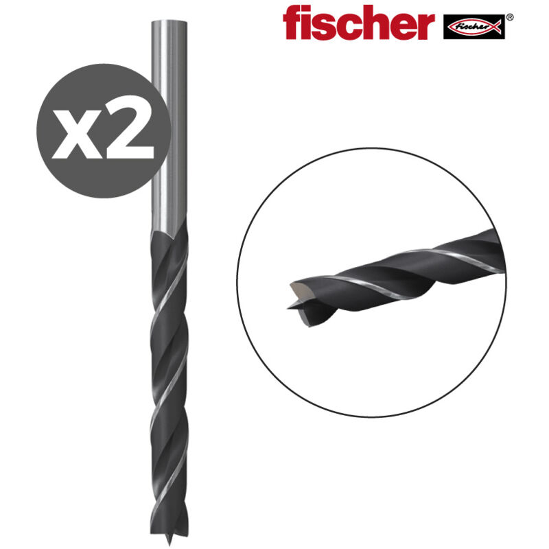 Punta trapano legno Fischer pl 4k ø4 mm punta in carburo lunghezza 75 mm