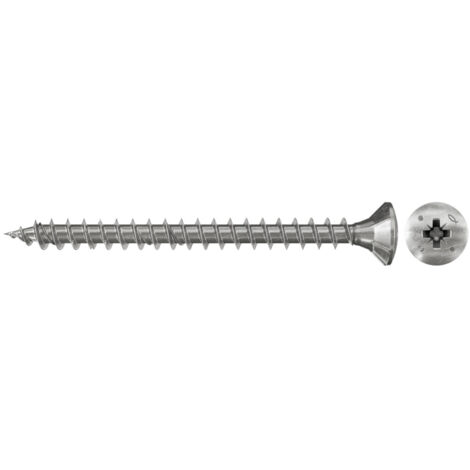 fischer Power-Fast 4,5x40 Senkkopfschraube A2 VG PZ 100 Stk