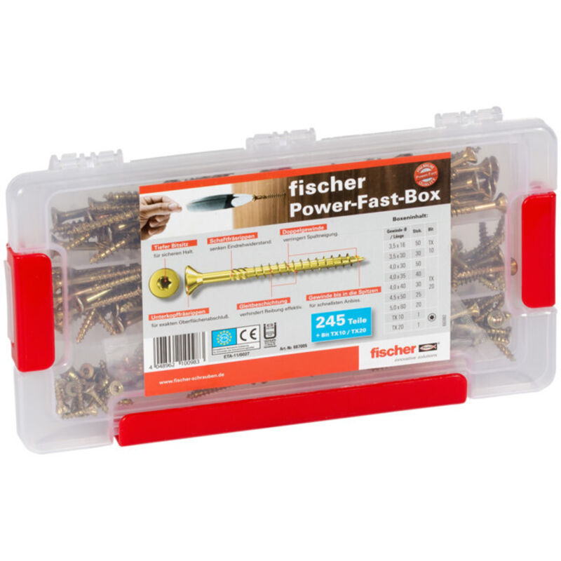 FISCHER  Power-Fast Box 245 pce. - 667005