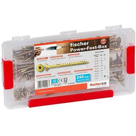 FISCHER POWER FAST BOX, JUEGO DE TORNILLOS 667005