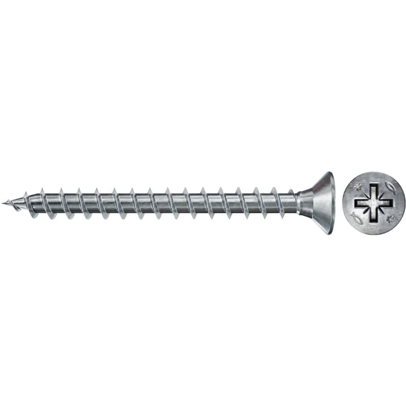 670031 Viti per Legno, Bianche, 3.0 x 20 - Fischer