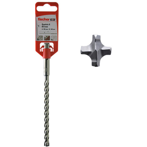 Fischer Quattric II 30/400/450 Punta SDS Plus a quattro taglienti per trapano e martelli perforatori, 549969