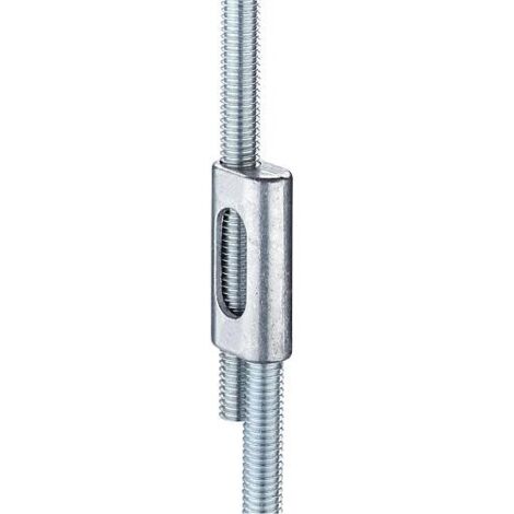 Fischer – Raccord parallèle M 8 – Zinc coulé sous pression – Montage rapide pour réglage en hauteur – Capacité de charge élevée